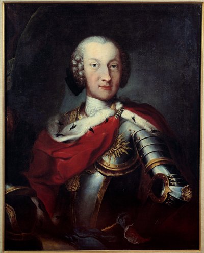 Portrett av Charles Emmanuel III (1701-1773) hertug av Savoy, konge av Sardinia, stormester i Annunciade Anonymous-maleriet. Paris fra 1700-tallet, æreslegionens museum av Unknown artist