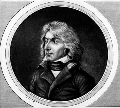 Portrett av Charles Jean - Baptiste Bernadotte (1763-1844), marechal av Frankrike, kong Charles XIV av Sverige og Norge. gravering i "" Komplett samling av historiske malerier fra den franske revolusjonen, i tre bind."" 1804. av Unknown artist