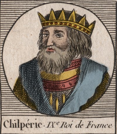 Portrett av Chilperic I av Unknown artist