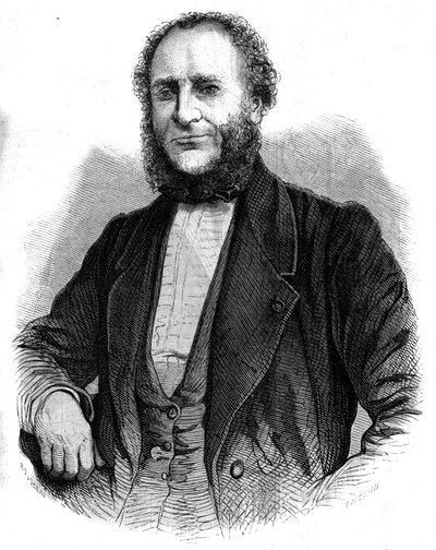 Portrait of Doctor Jobert de Lamballe (1799-1867) French surgeon. Engraving in “” L