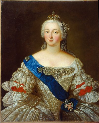 Portrett av keiserinne Elisabeth Petrovna av Unknown artist