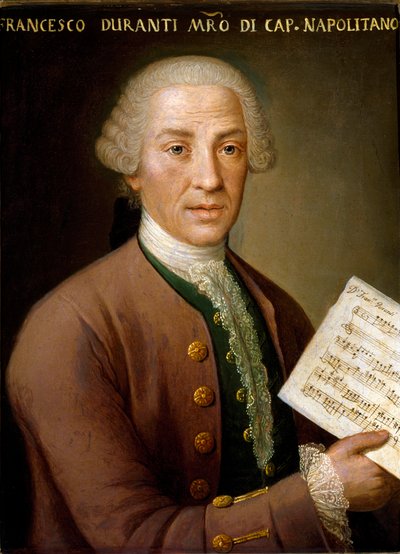 Portrett av Francesco Durante (1684-1755), organist og mester i det napolitanske kapellet Anonym maleri. Bologna fra 1700-tallet, Civic Musical Bibliographic Museum av Unknown artist