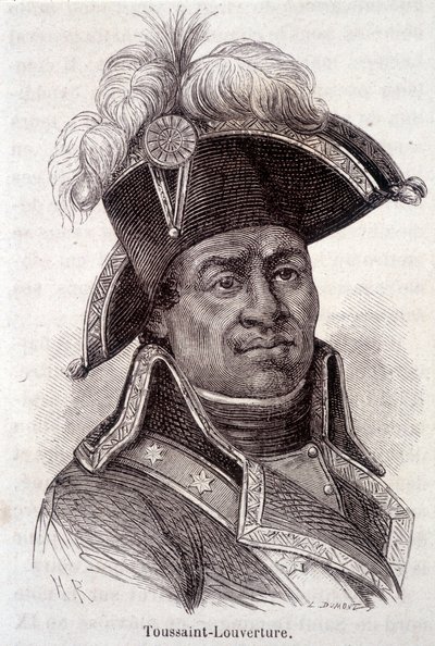 Portrett av Francois Dominique Toussaint kjent som "" Toussaint-Louverture" (Toussaint Louverture av Unknown artist