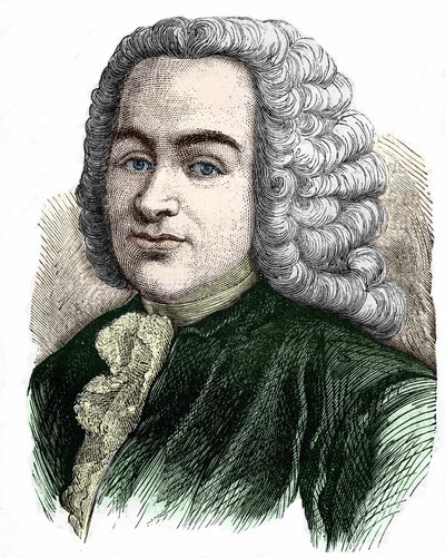 Portrett av François Quesnay (1694-1774), fransk lege og økonom. av Unknown artist