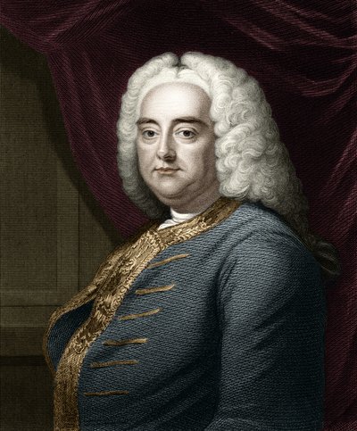 Portrett av George Frederick Handel (Georg Friedrich Handel av Unknown artist