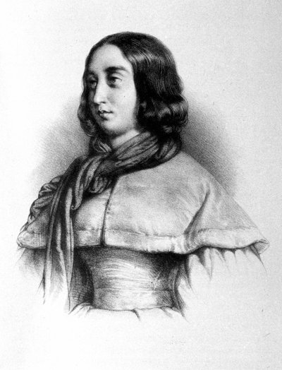 Portrett av George Sand (Aurore Dupin, Baronne Dudevant) (1804-1876). av Unknown artist