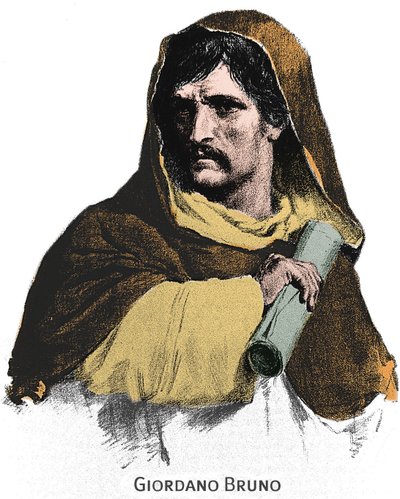 Portrait of Giordano Bruno (1548-1600). av Unknown artist