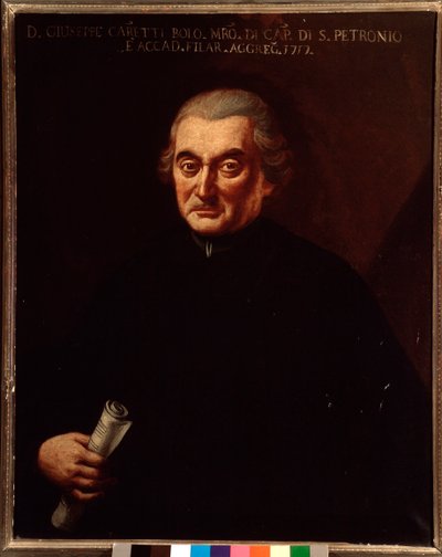 Portrett av Giuseppe Maria Caretti (1690-1774) italiensk komponist Anonym maleri. 18. århundre. Bologna, Civic Museum Museum av Unknown artist