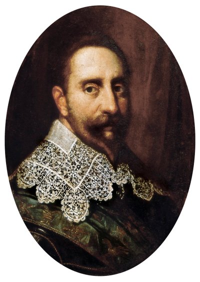 Portrett av Gustave-Adolf II (Gustave Adolphe) (1594-1632), konge av Sverige fra 1611 til 1632. Maleri. Padua, kommunale museum i Padua. av Unknown artist