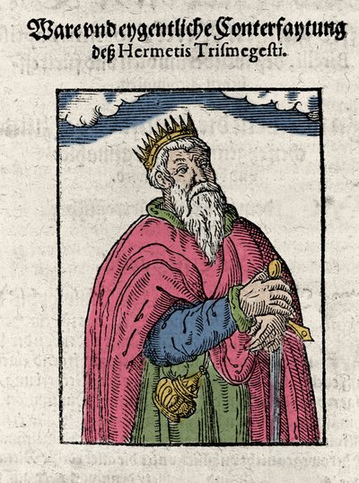 Portrett av Hermes Trimegiste (Trismegistus), astrolog, av Unknown artist