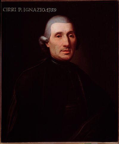 Portrett av Ignazio Cirri (1711-1787) italiensk komponist Anonym maleri. 18. århundre. Bologna, borgerlig bibliografisk museum av Unknown artist
