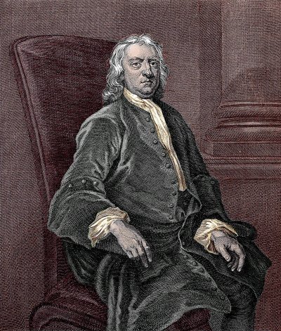 Portrett av Isaac Newton (1642-1727) av Unknown artist