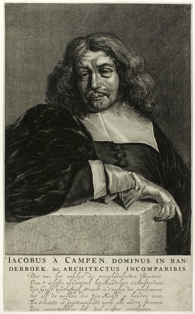 Portrett av Jacob van Campen av Unknown artist