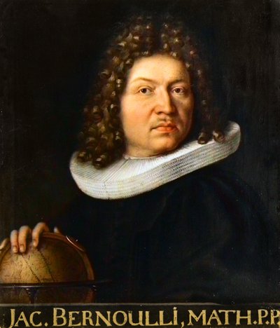 Portrett av Jacques Bernoulli (1667-1748) - sveitsisk matematiker av Unknown artist