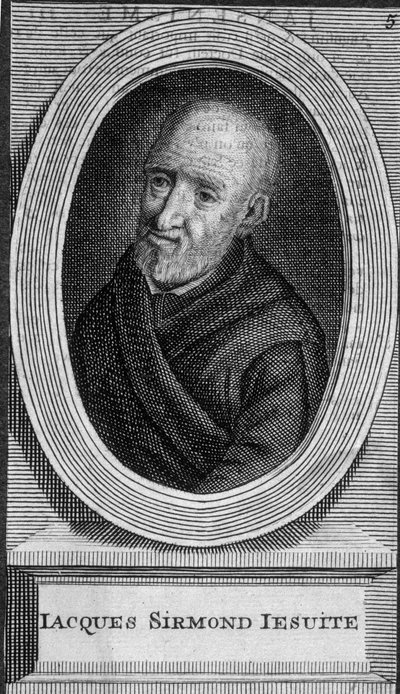 Portrett av Jacques Sirmond, jesuitt - n.d. av Unknown artist