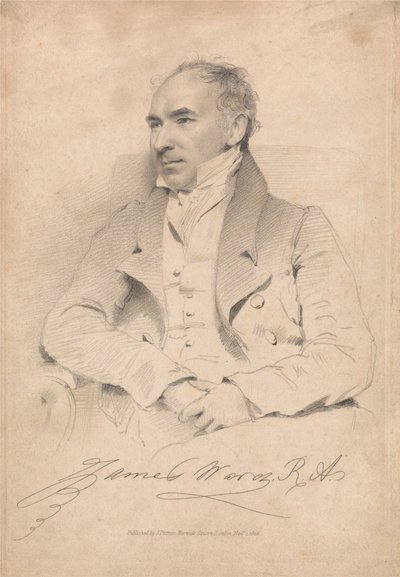 Portrett av James Ward, RA av Unknown artist