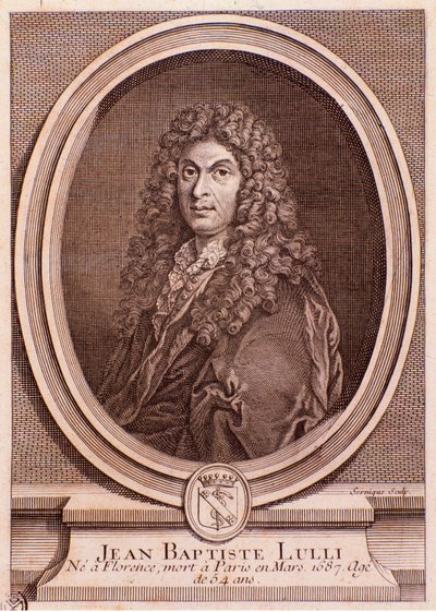 Portrett av Jean Baptiste Lully (gravering av Unknown artist