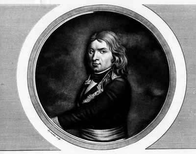 Portrett av Jean Etienne Championet, general francais (1762-1800). Gravering i "" Komplett samling av historiske malerier fra den franske revolusjonen, i tre bind.""" 1804. av Unknown artist