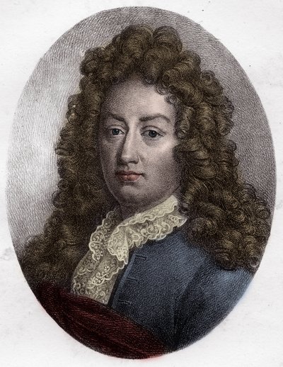 Portrett av Jean Francois Regnard, fransk forfatter og dramatiker av Unknown artist