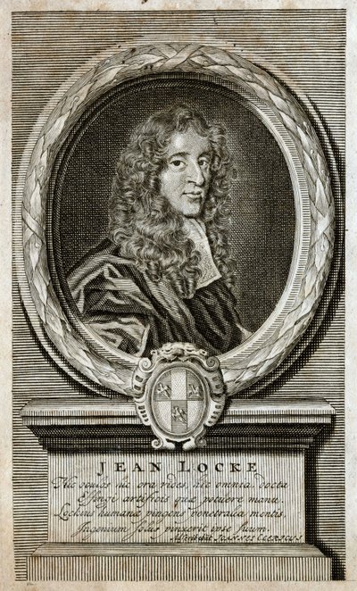 Portrett av John Locke (1632 - 1704), engelsk filosof. av Unknown artist