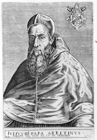 Portrett av Jules III (1487 - 1555). av Unknown artist