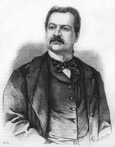 Portrett av Lambert Thiboust. Dramaforfatter. 1826-1867. av Unknown artist