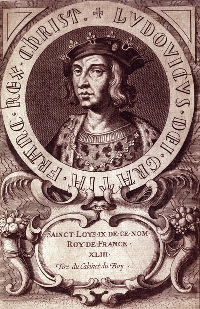 Portrett av Louis IX eller Saint Louis (1214 - 1270). av Unknown artist