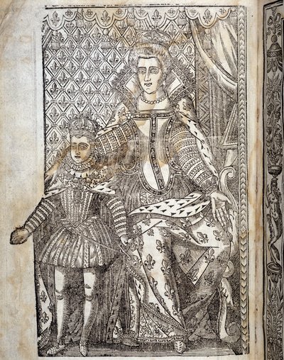 Portrett av Louis XIII barn og Marie de Medici. av Unknown artist