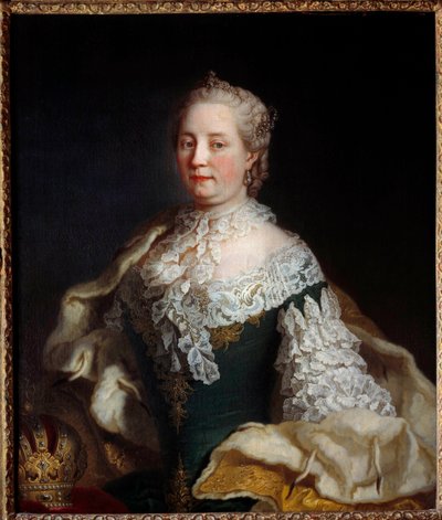 Portrett av Marie Therese av Østerrike av Habsburg Lorraine (Marie Therese Iere fra Ungarn) (1717-1780) Anonymt maleri fra 1700-tallet. Nancy, Musee historique lorrain - Portrett av Maria Theresa av Østerrike Habsburg-Lorraine (Maria Therese I av Hunga av Unknown artist
