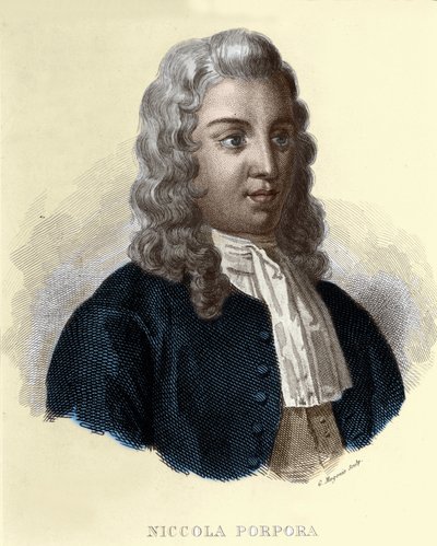 Portrett av Nicola Antonio Porpora, italiensk komponist (1686-1768). av Unknown artist