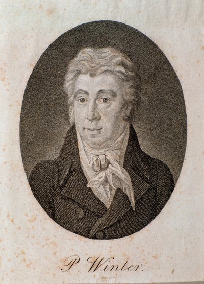 Portrett av Peter Winter (gravering av Unknown artist