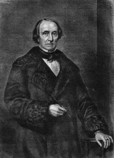 Portrett av Peter von Cornelius, tysk maler 1783 til 1867). av Unknown artist