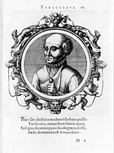 Portrett av Philipp Aureolus Theophrastus Bombast von Hohenheim Paracelsus av Unknown artist