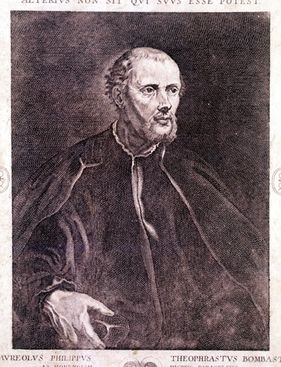 Portrett av Philipp Aureolus Theophrastus Bombast von Hohenheim Paracelsus av Unknown artist