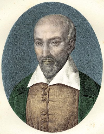 Portrett av Pierre Charron (1541 - 1603) fransk moralist av Unknown artist
