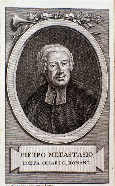 Portrett av Pietro Metastasio (gravering) av Unknown artist