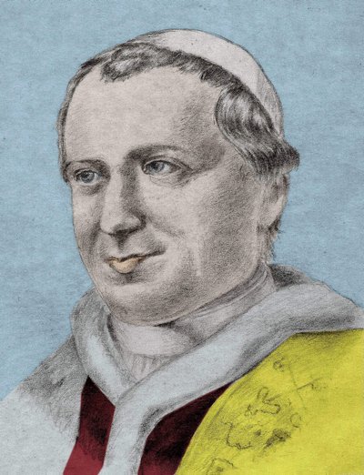 Portrait of Pius IX (1792 - 1878), 253rd Pope (1846 - 1878). av Unknown artist