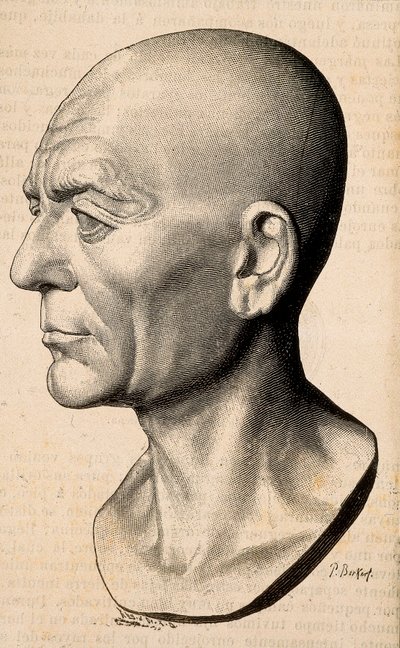 Portrett av Publius Cornelius Scipio (Scipio den afrikanske) Africanus, romersk statsmann (235-183 f.Kr.). av Unknown artist