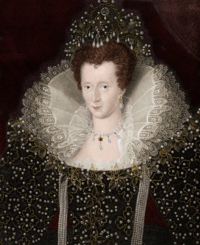 Portrett av dronning Elizabeth Iere (Elizabeth) av England (1533-1603) Elizabeth I av Unknown artist