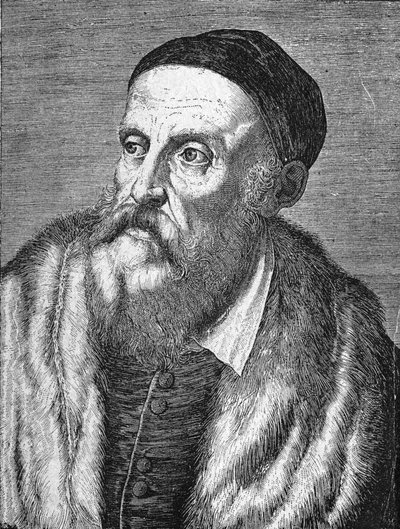 Portrait of Tiziano Vecellio (The Titian) (1490 - 1576) av Unknown artist