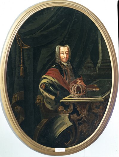 Portrett av Viktor Emmanuel II av Savoy, den siste kongen av Sardinia og den første kongen av Italia (oljemaleri) av Unknown artist