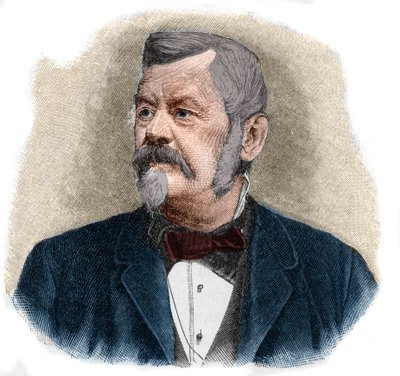 Portrett av Wilhelm Jordan (1842-1899) tysk geodesist. av Unknown artist
