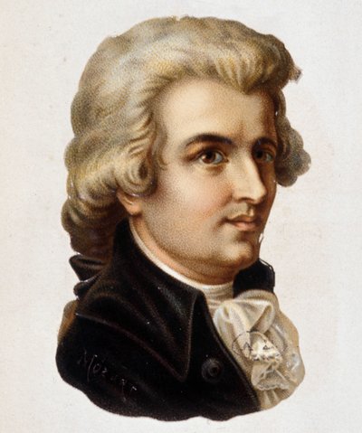 Portrett av Wolfgang Amadeus Mozart (1756-1791) av Unknown artist