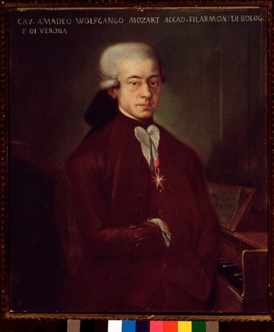 Portrett av Wolfgang Amadeus Mozart på 21 (maleri av Unknown artist