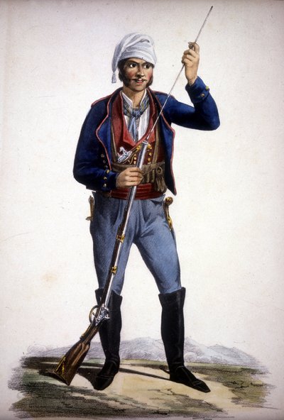 Portrett av en siciliansk røver av Unknown artist