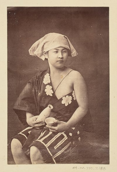 [Portrett av en sittende kvinne] av Unknown artist