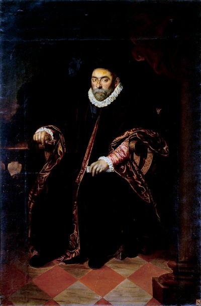 Portrett av dogen av gener Prospero Centurione Fattinanti (ca. 1510-1581) Anonymt maleri 1500-tallet søn. 206x136 cm Chiavari, Palazzo Rocca, Torriglia-samlingen av Unknown artist