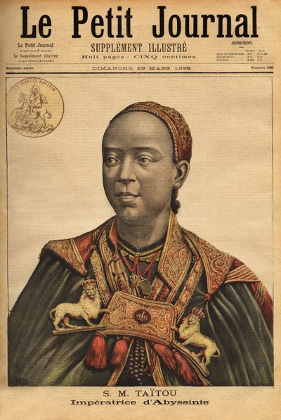 Portrett av imponen Taytu Betul (Taitou av Unknown artist