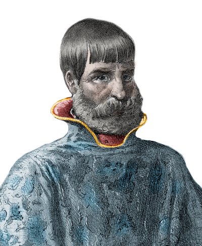Portrett av den spanske erobreren Juan Ponce de Leon (1460-1521), Explorer of Florida - Portrett av Juan Ponce de Leon - spansk oppdagelsesreisende av Unknown artist