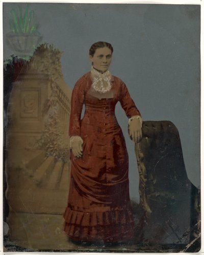 [Portrett av ung kvinne] av Unknown artist